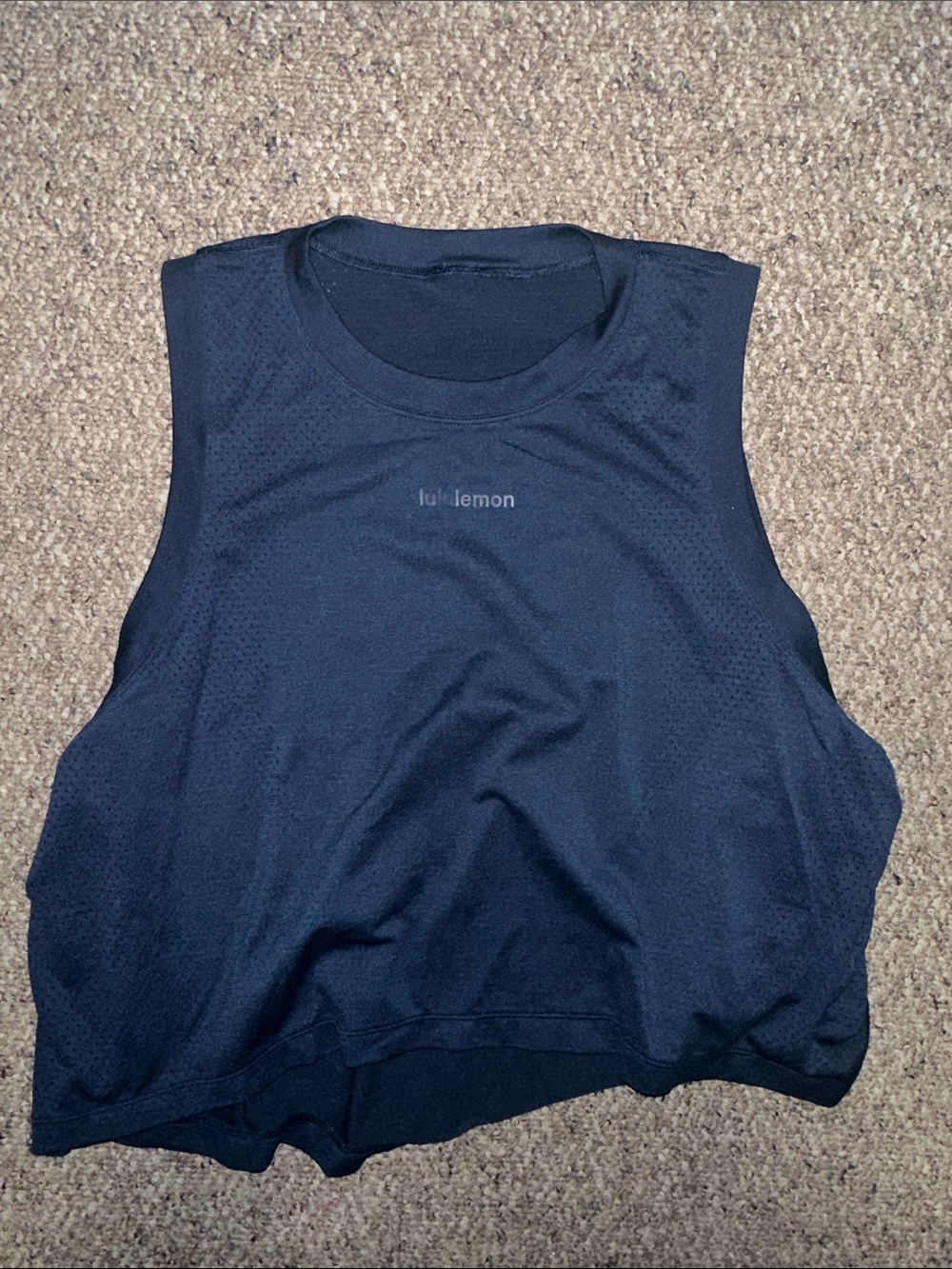 lululemon athletica Black Muscle Tank Top